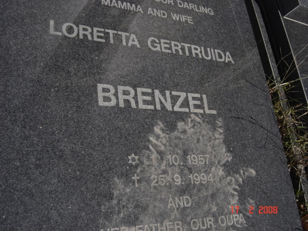 BRENZEL Loretta Gertruida 1957-1994