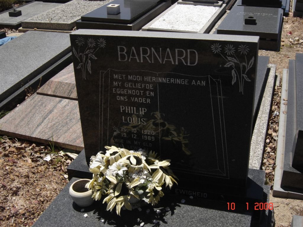 BARNARD Philip Louis 1920-1989