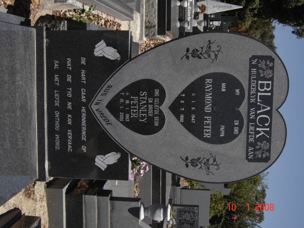 BLACK Raymond Peter 1947-1990 :: BLACK Stanley Peter 1983-2005