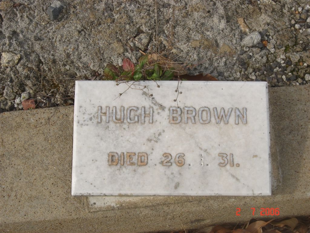 BROWN Hugh -1931