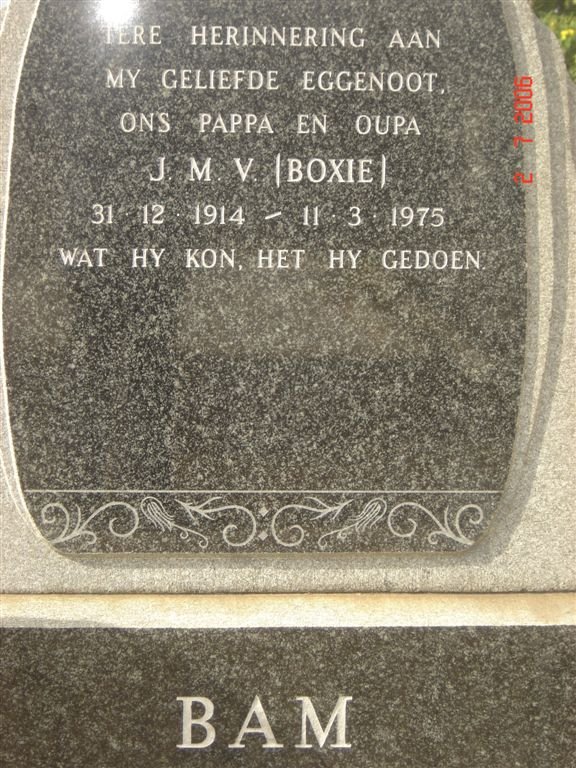 BAM J.M.V. 1914-1975