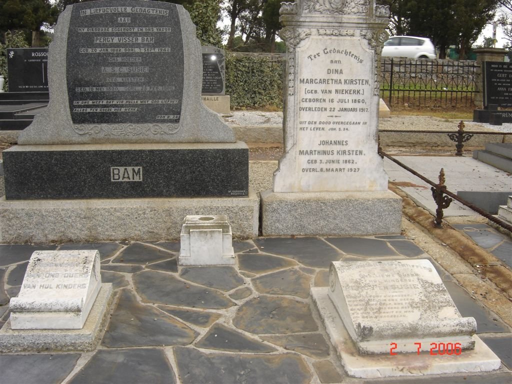 BAM Percy Visser 1882-1942 &amp; A.S.C. KIRSTEN 1890-19??