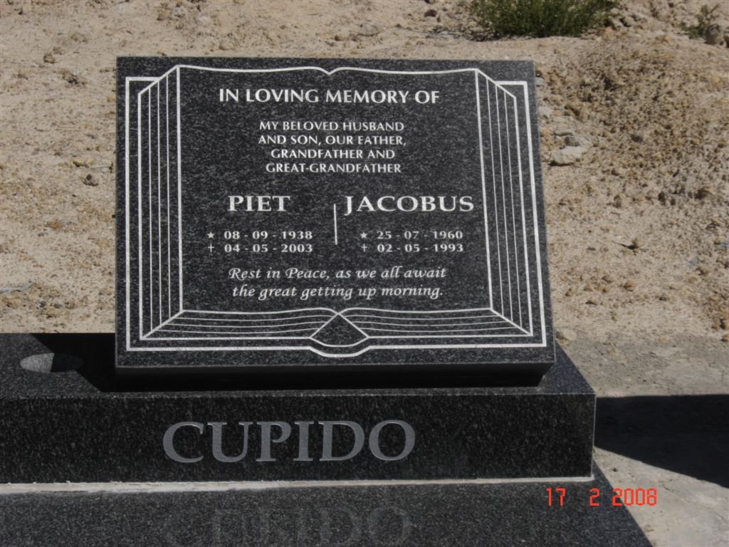 CUPIDO Piet 1938-2003 :: CUPIDO Jacobus 1960-1993