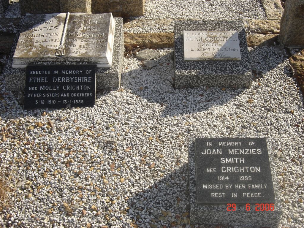 CRIGHTON John Menzies 1882-1968 &amp; Ethel Isobel 1885-1932