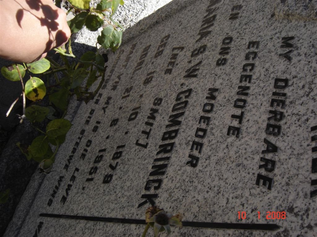 COMBRINCK Maria S.W. nee SMIT 1879-1951