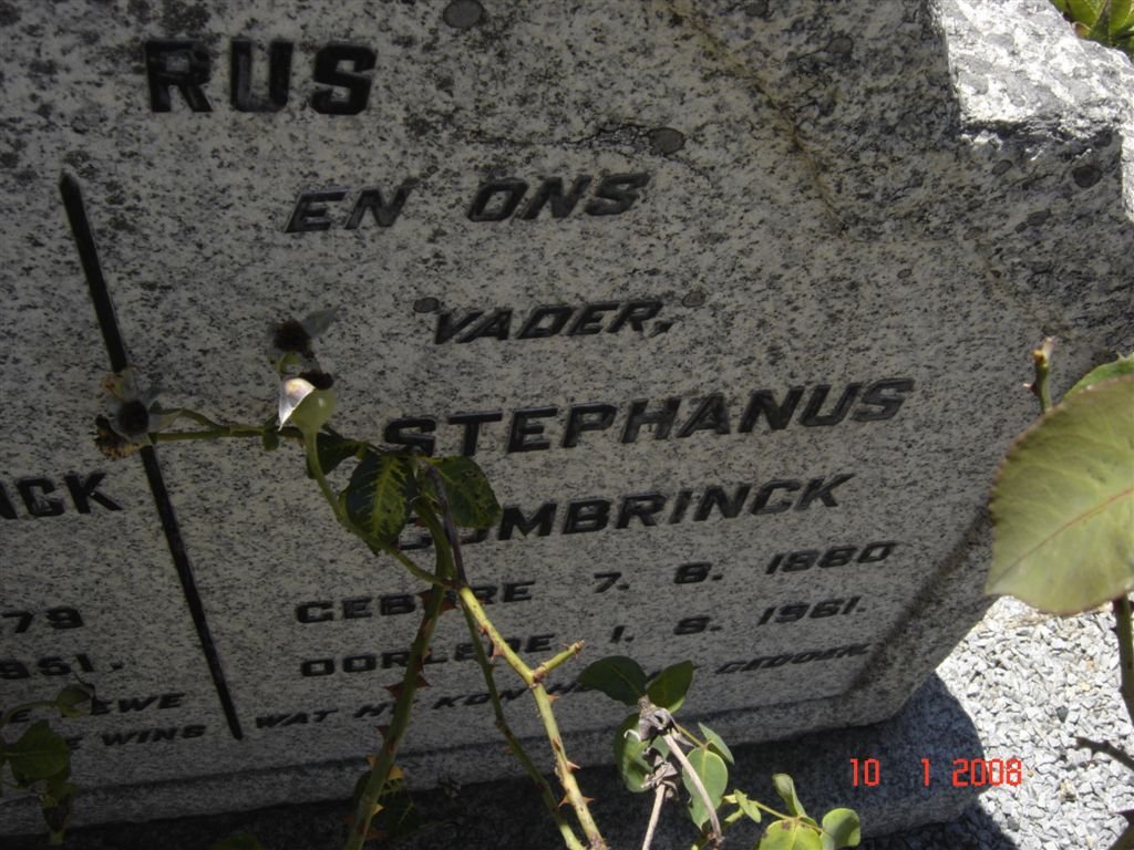 COMBRINCK Stephanus 1880-1961