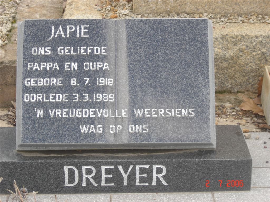 DREYER Japie 1918-1989