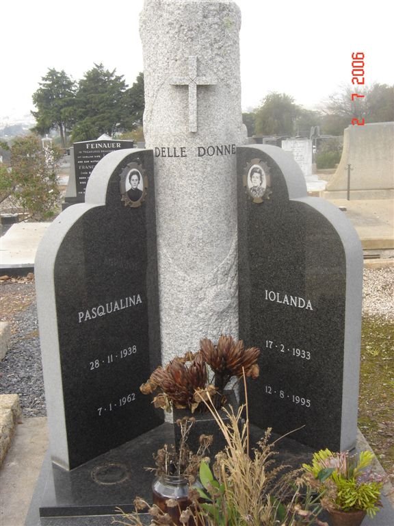 DELLE DONNE Pasqualina 1938-1962 :: DELLE DONNE Iolanda 1933-1995