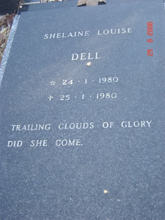 DELL Shelaine Louise 1980-1980