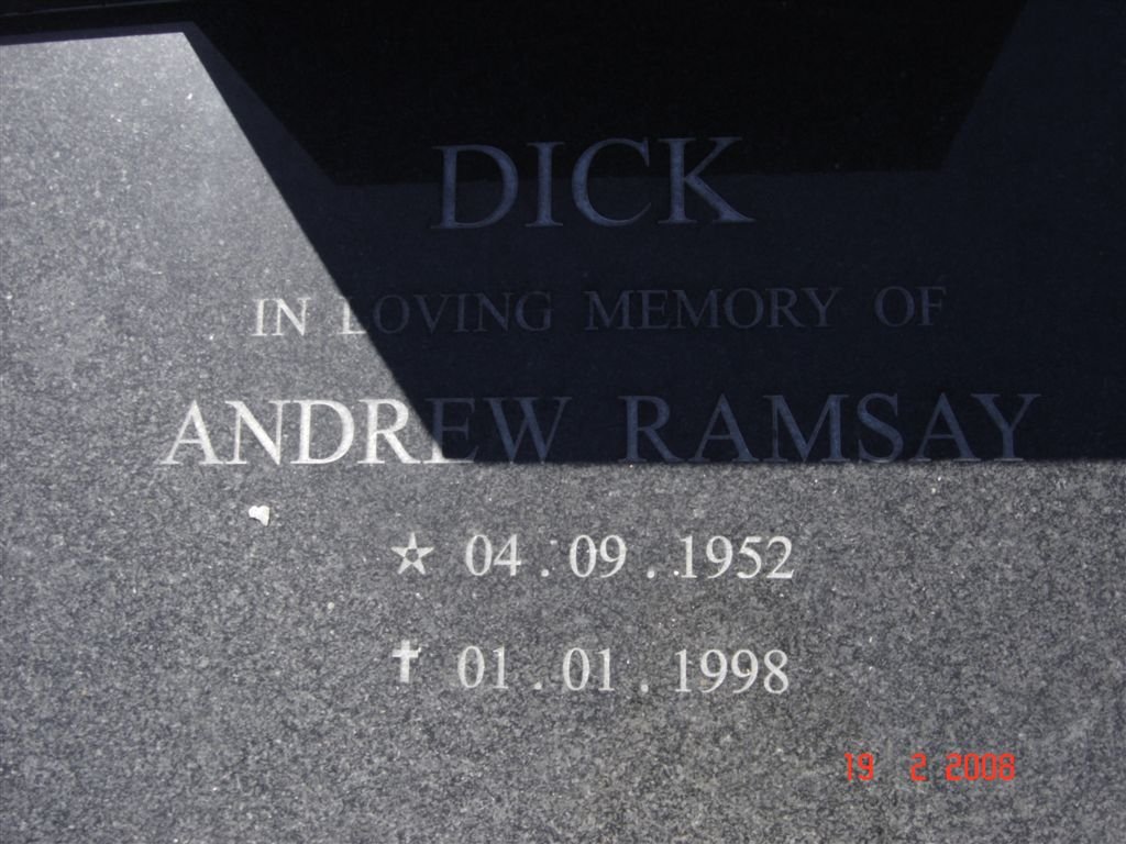 DICK Andrew Ramsay 1952-1998