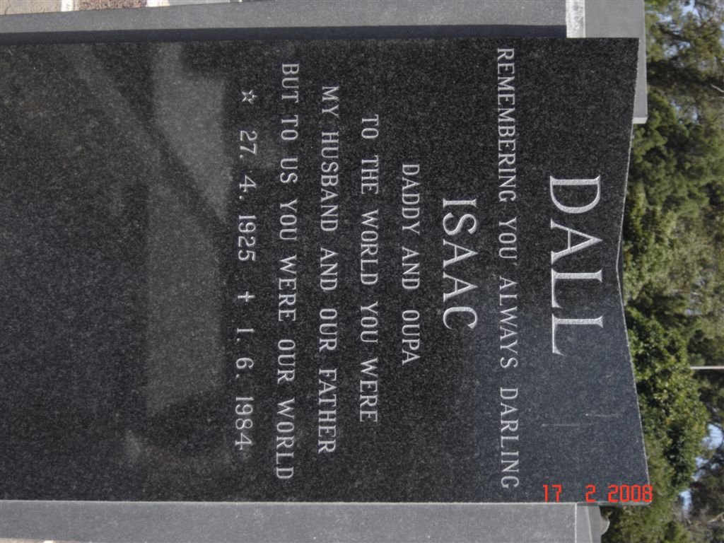DALL Isaac 1925-1984