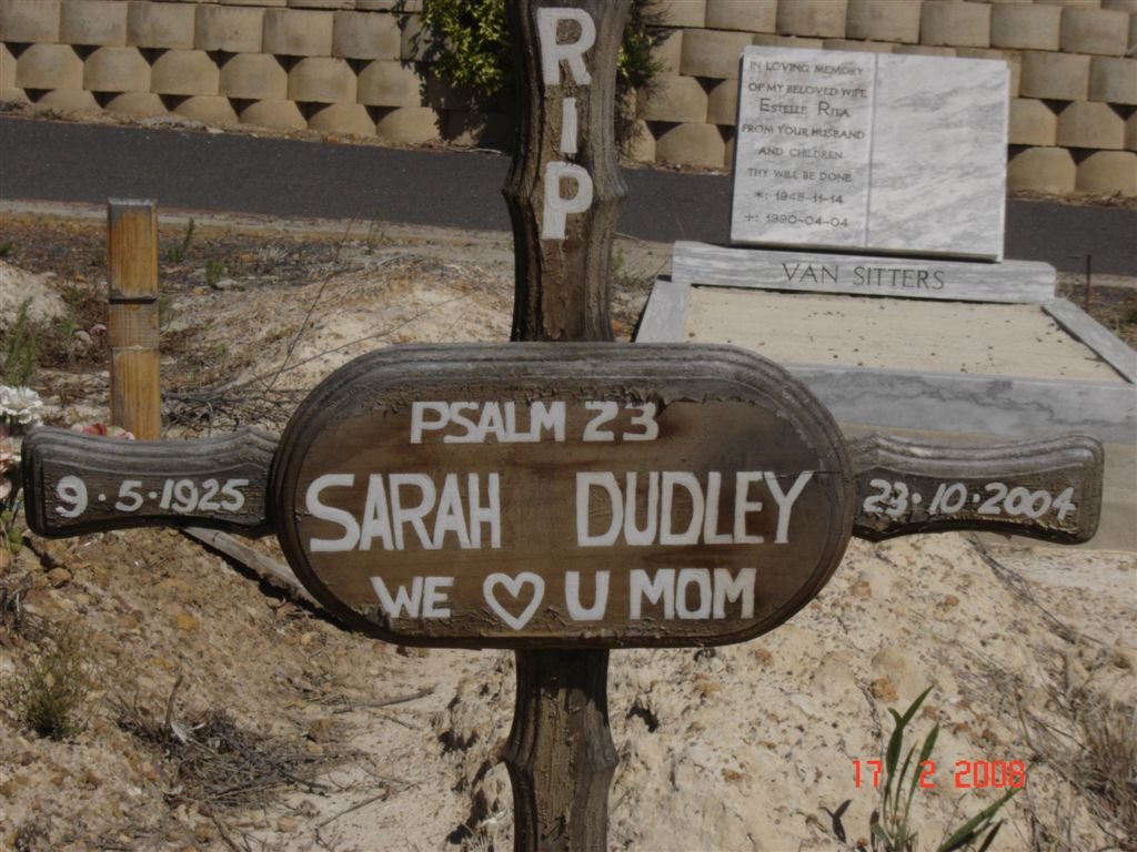 DUDLEY Sarah 1925-2004