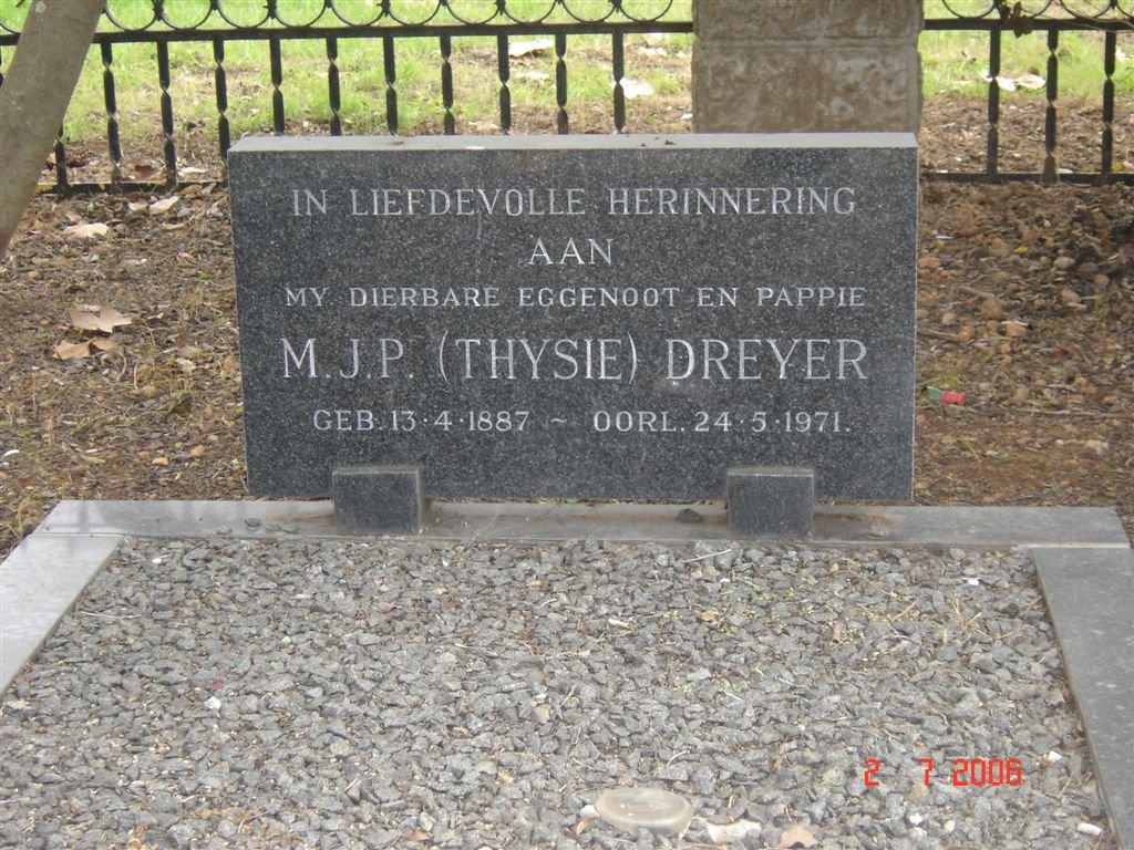 DREYER M.J.P. 1887-1971