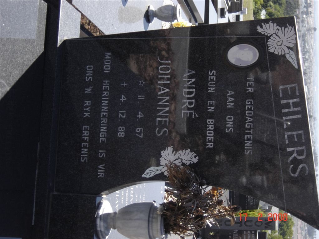 EHLERS André Johannes 1967-1988