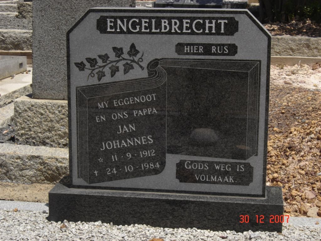 ENGELBRECHT Jan Johannes 1912-1984