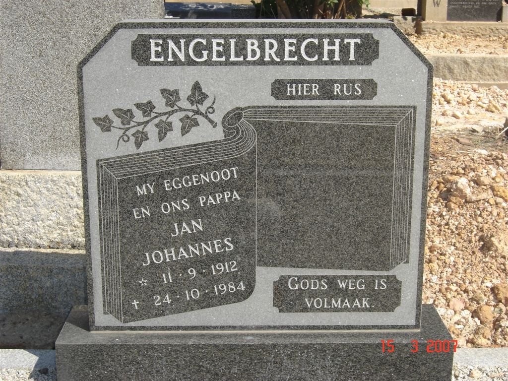 ENGELBRECHT Jan Johannes 1912-1984