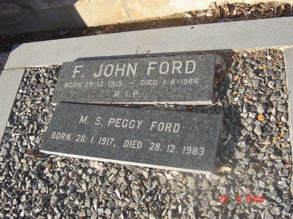 FORD F. John 1915-1968 &amp; M.S. 1917-1983