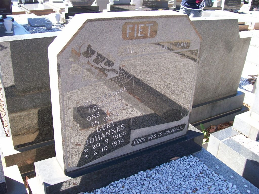 FIET Gert Johannes 1908-1974