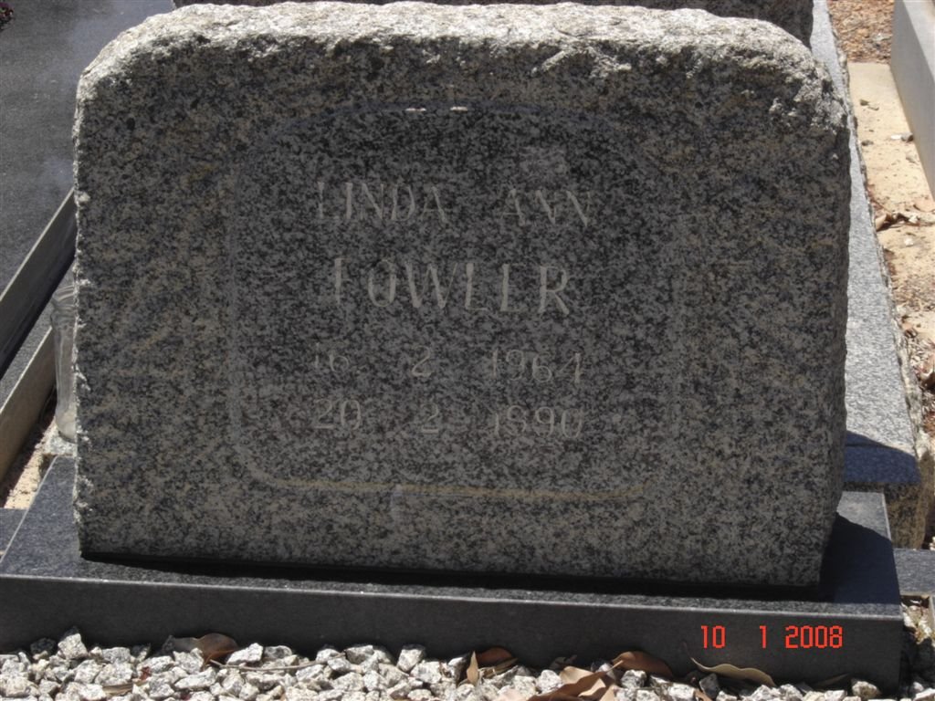 FOWLER Linda Ann 1964-1990