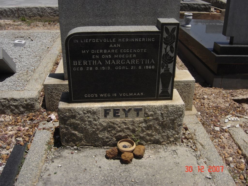 FEYT Bertha Margaretha 1913-1968