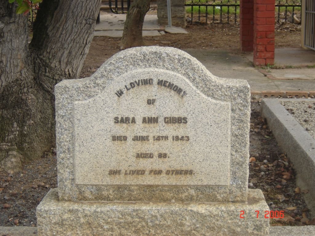 GIBBS Sara Ann -1943
