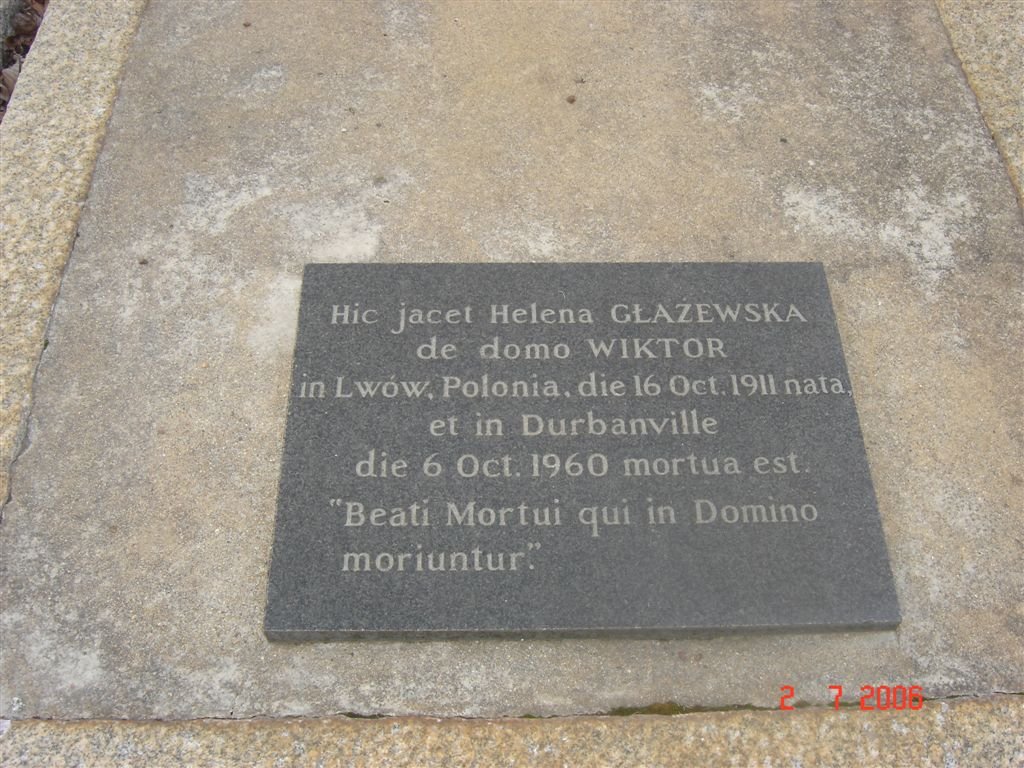 GLAZEWSKA Helena nee WIKTOR 1911-1960