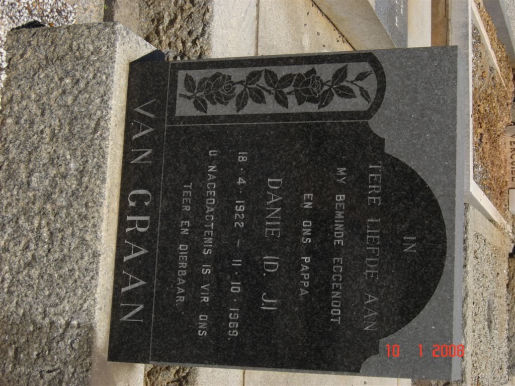 GRAAN D.J., van 1922-1969
