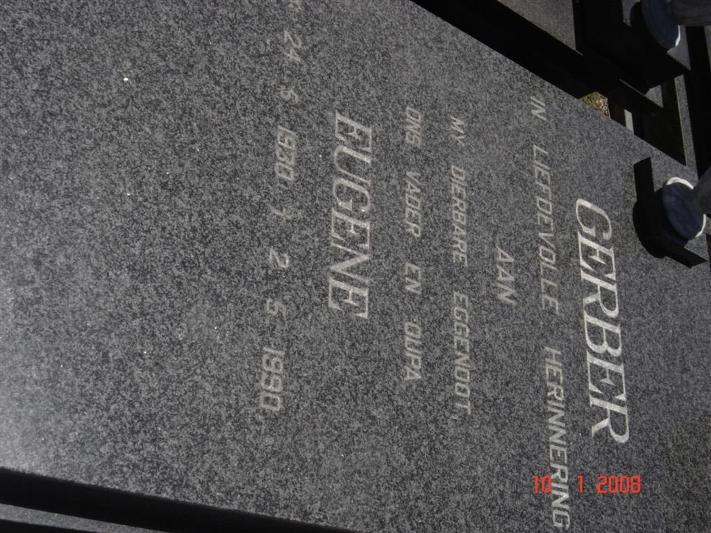 GERBER Eugene 1930-1990