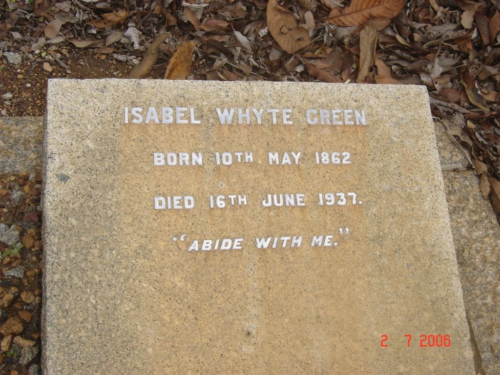 GREEN Isabel Whyte 1862-1937
