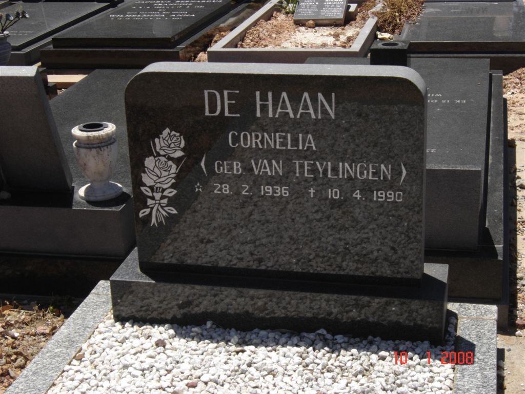 HAAN Cornelia, de nee VAN TEYLINGEN 1936-1990