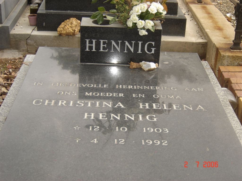 HENNIG Christina Helena 1903-1992