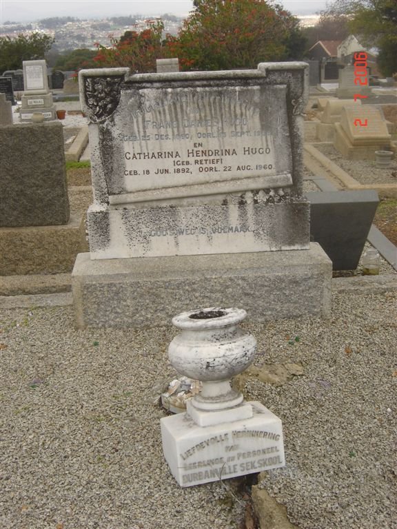 HUGO Frans Daniel 1890-19?? &amp; Catharina Hendrina RETIEF 1892-1960