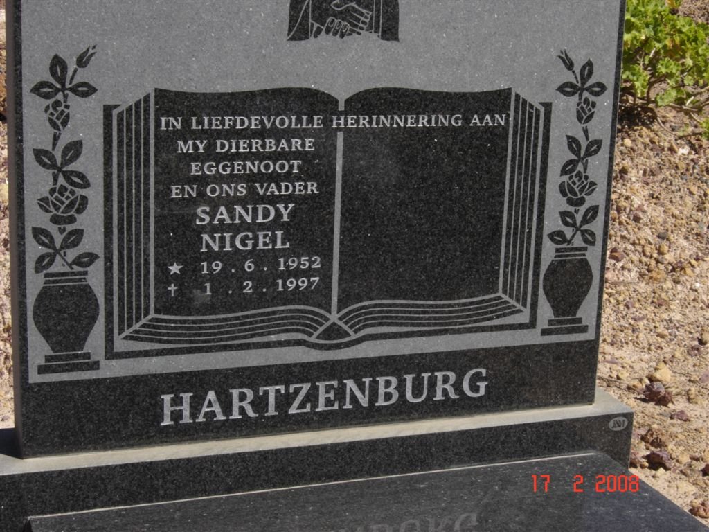HARTZENBURG Sandy Nigel 1952-1997