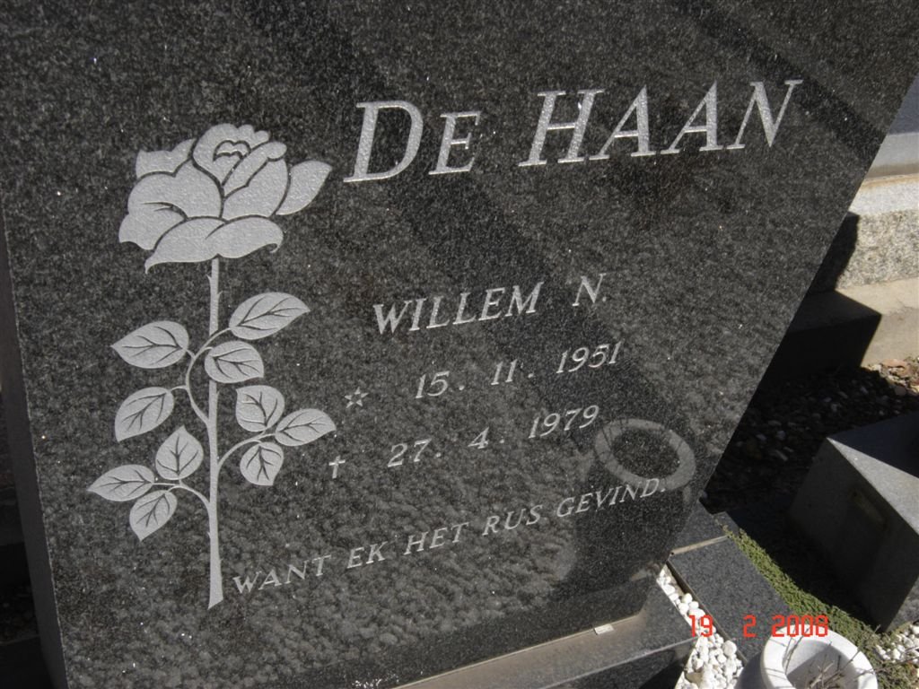 HAAN Willem N., de 1951-1979