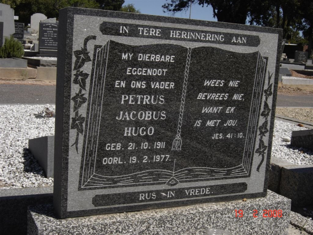 HUGO Petrus Jacobus 1911-1977