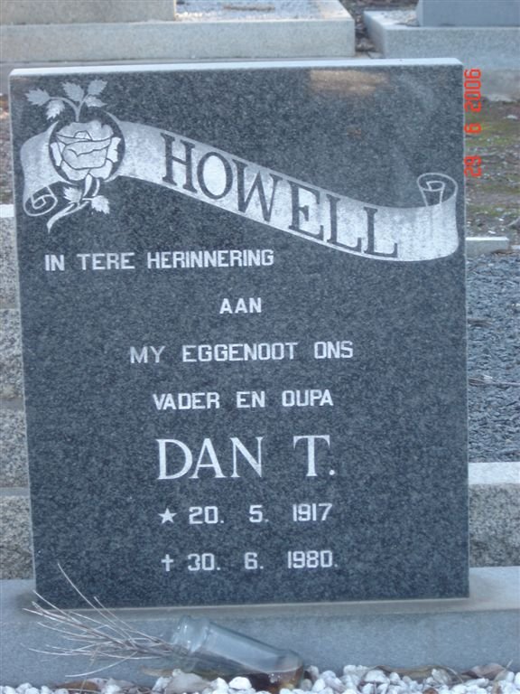 HOWELL Dan T. 1917-1980
