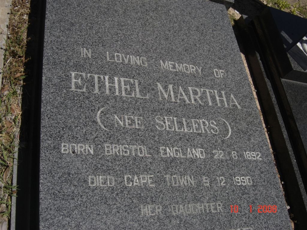 HORSFALL Ethel Martha nee SELLERS 1892-1990