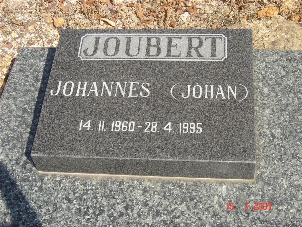 JOUBERT Johannes 1960-1995