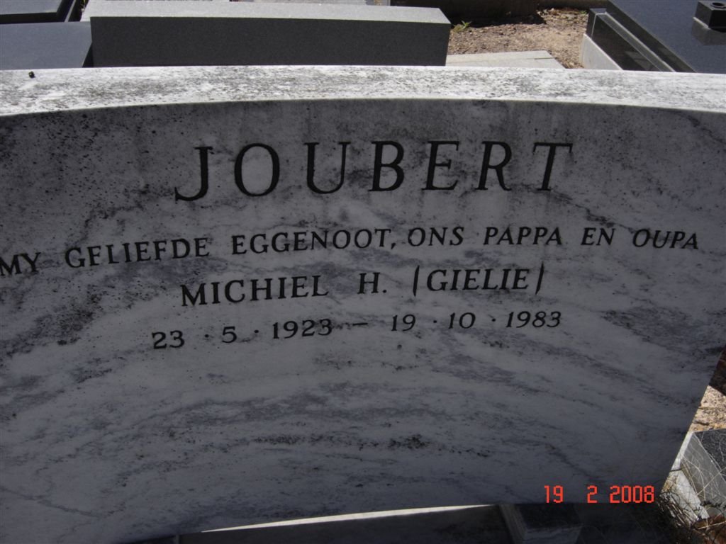 JOUBERT Michiel H. 1923-1983