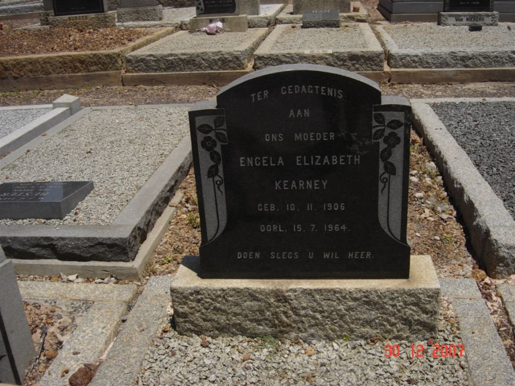 KEARNEY Engela Elizabeth 1906-1964
