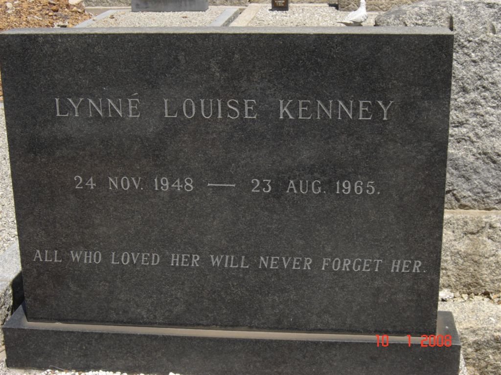 KENNEY Lynné Louise 1948-1965