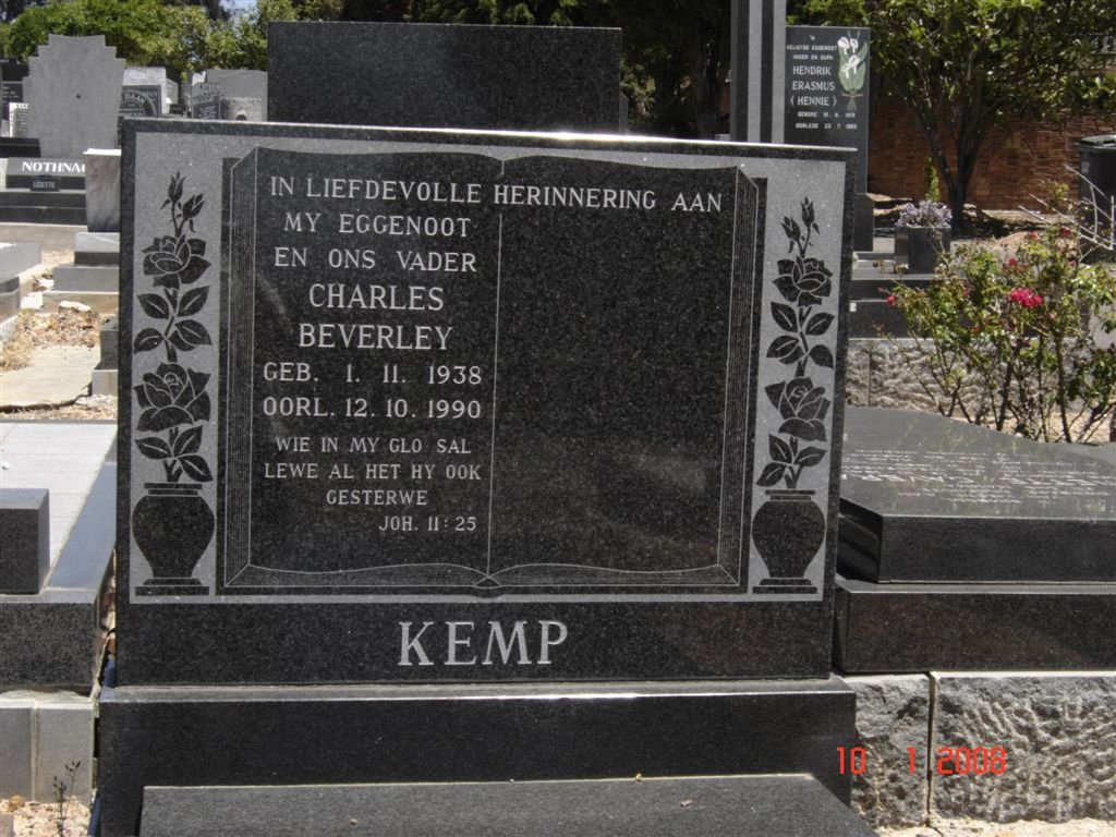 KEMP Charles Beverley 1938-1990