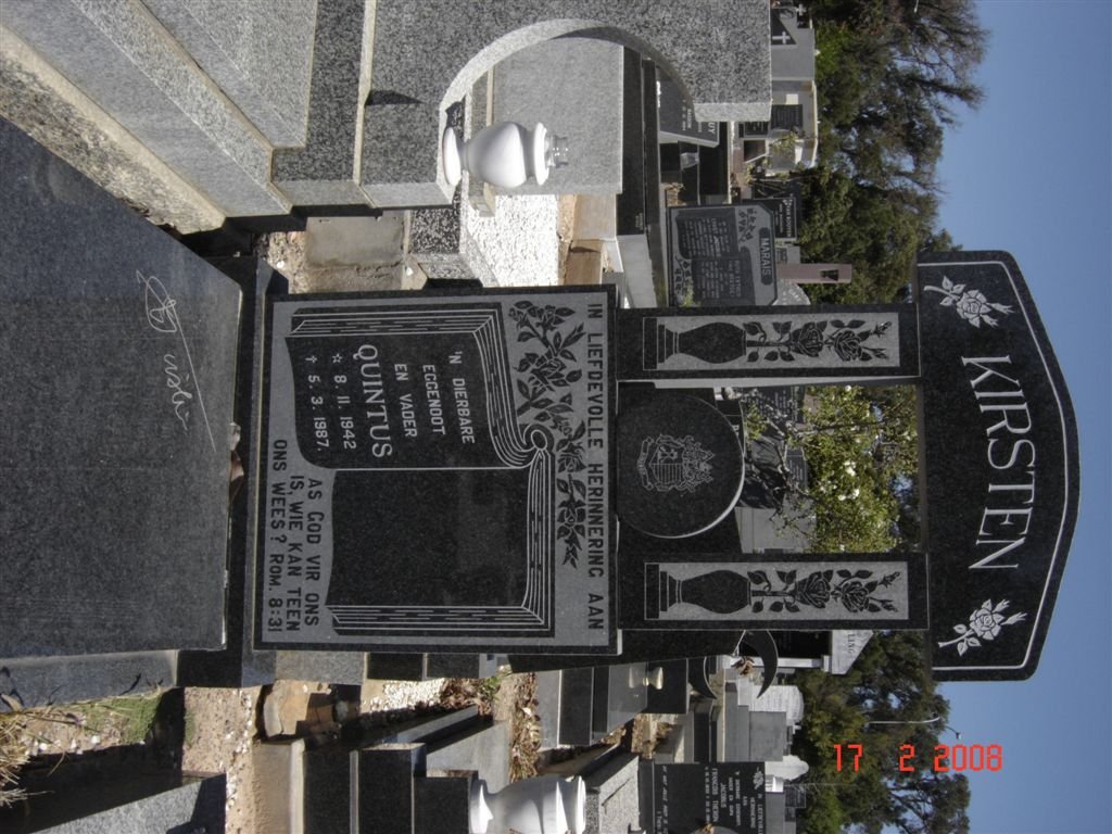 KIRSTEN Quintus 1942-1987