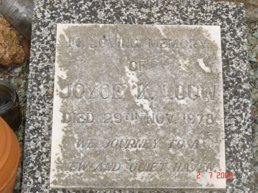 LOUW Joyce K. -1978
