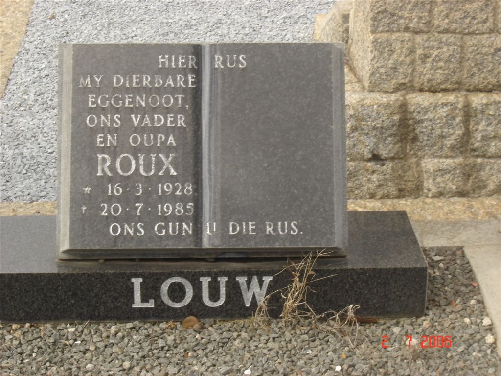 LOUW Schalk 1928-1985