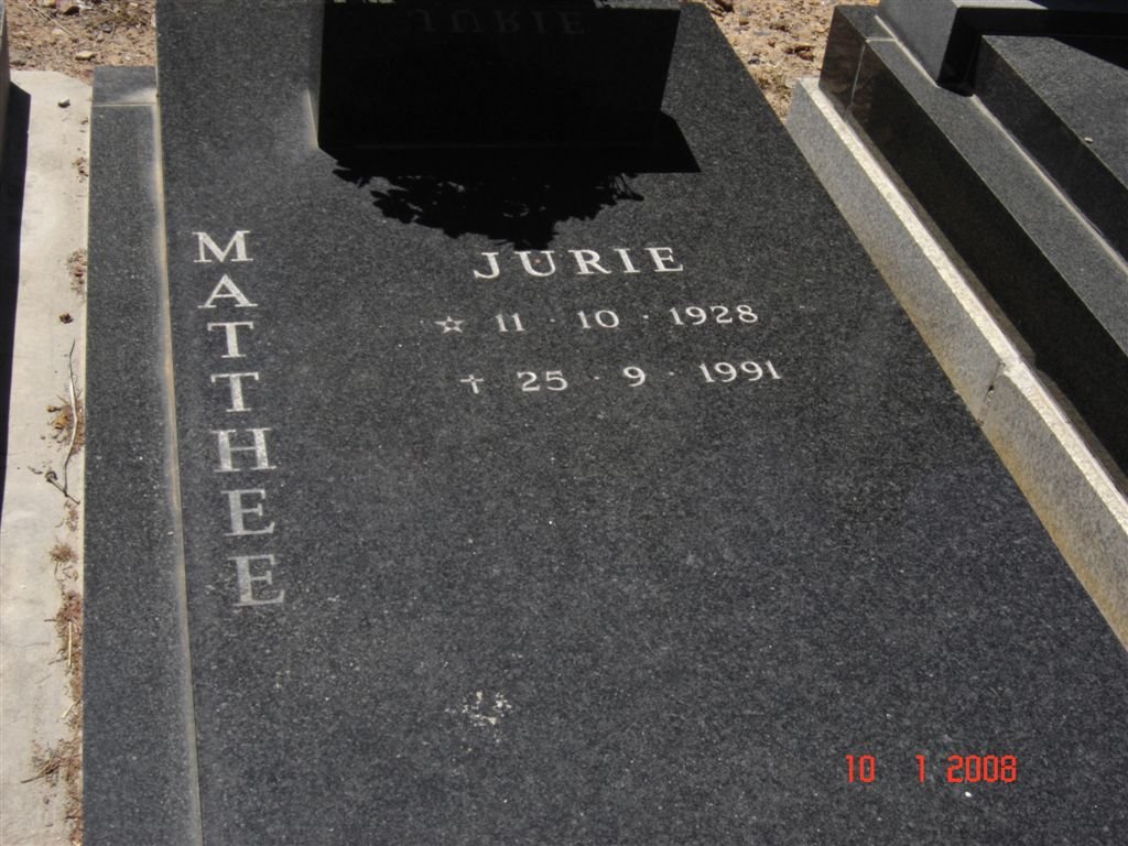MATTHEE Jurie 1928-1991