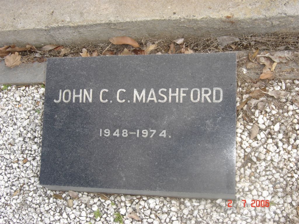 MASHFORD John C.C. 1948-1974
