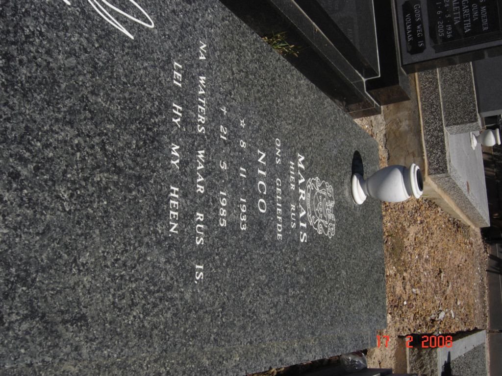MARAIS Nico 1933-1985