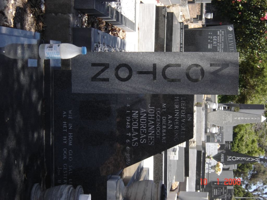 MOUTON Johannes Andreas Nicolaas 1948-1989