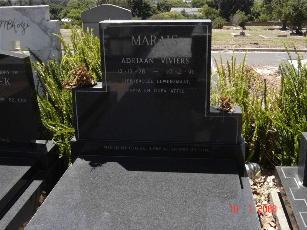 MARAIS Adriaan Viviers 1928-1991